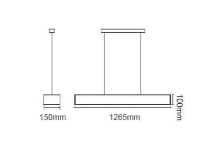 Luminaire suspendu linéaire LED LED-4220 Dessin